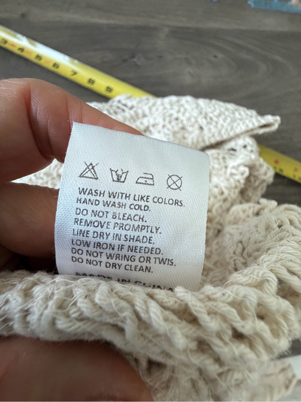 Crochet Sleeveless Top Setin Cream - Picture 8 of 8